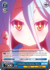 Image of Unhealthy Invitation, Shiro (NGL/S58-TE17 TD) [No Game No Life]