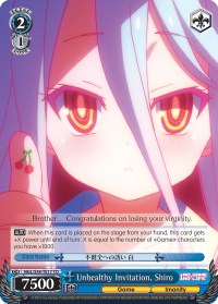 Unhealthy Invitation, Shiro (NGL/S58-TE17 TD) [No Game No Life]