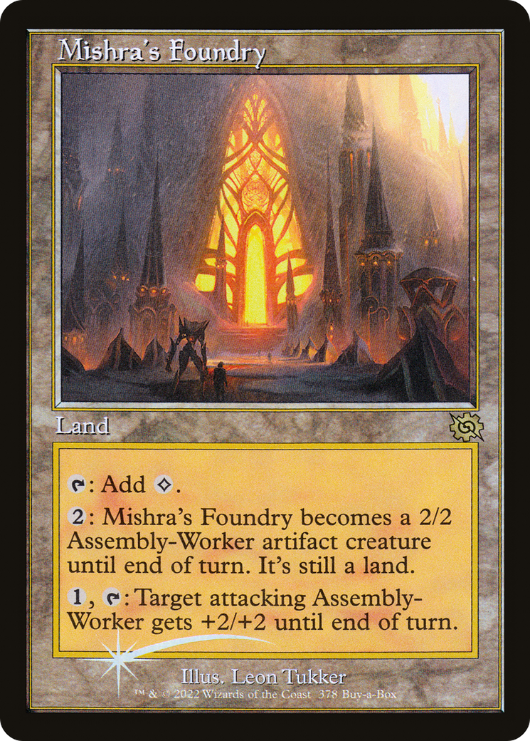 Image of Mishra's Foundry (Retro) (Buy-a-Box) [The Brothers' War]