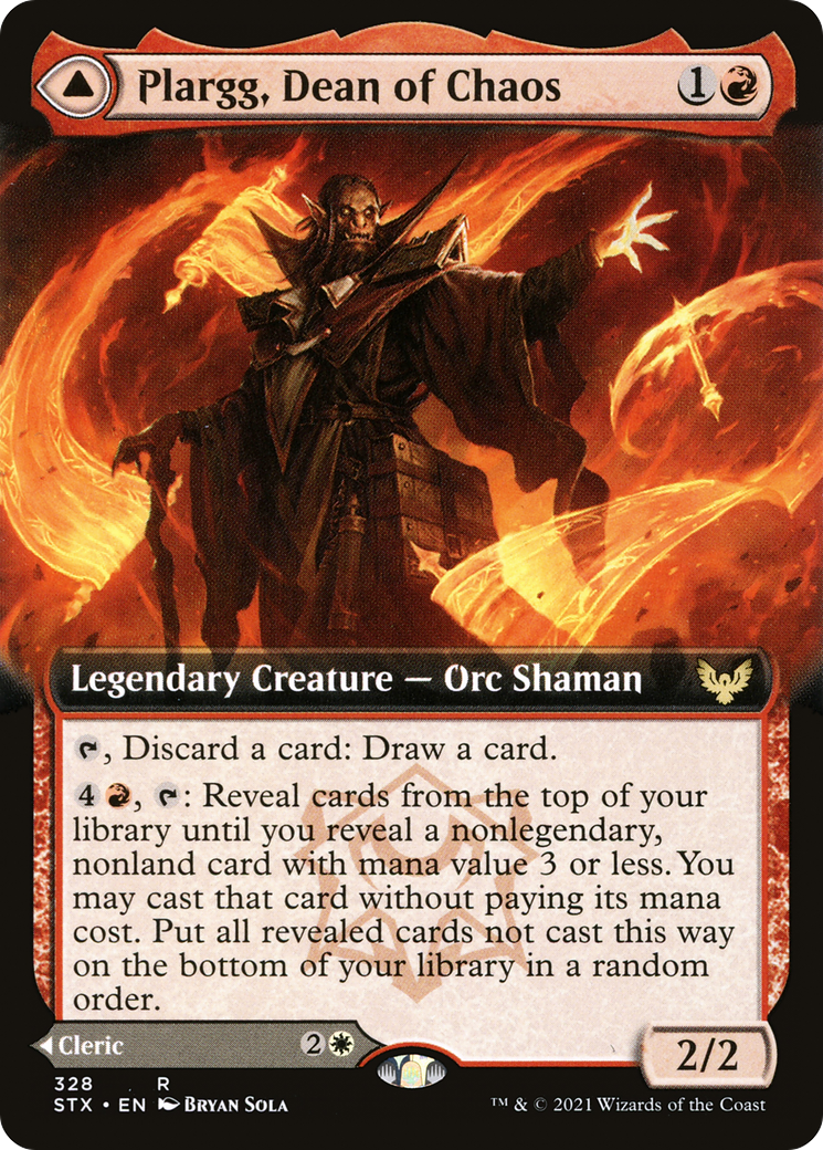 Image of Plargg, Dean of Chaos // Augusta, Dean of Order (Extended Art) [Strixhaven: School of Mages]