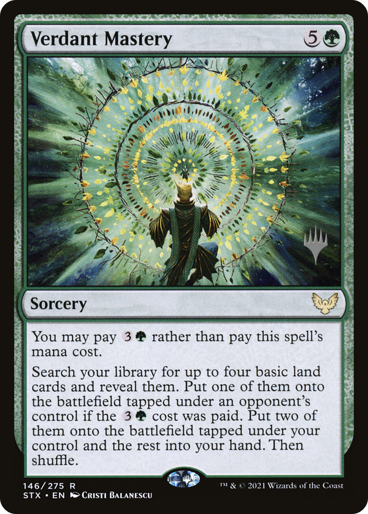 Image of Verdant Mastery (Promo Pack) [Strixhaven: School of Mages Promos]