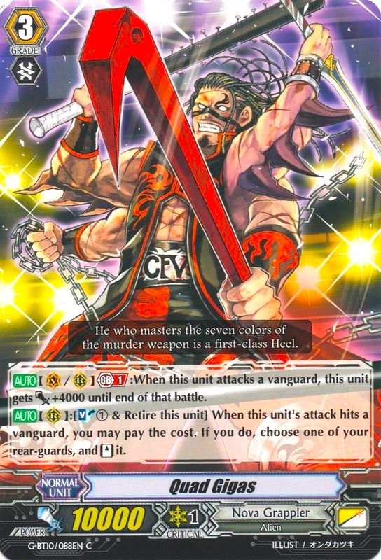 Image of Quad Gigas (G-BT10/088EN) [Raging Clash of the Blade Fangs]