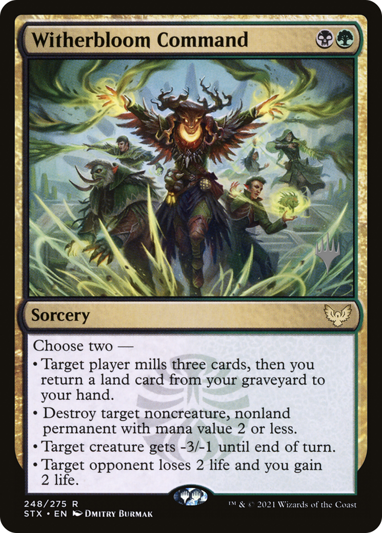 Image of Witherbloom Command (Promo Pack) [Strixhaven: School of Mages Promos]