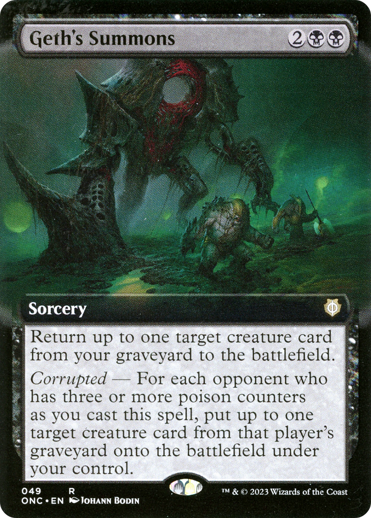 Image of Geth's Summons (Extended Art) [Phyrexia: All Will Be One Commander]