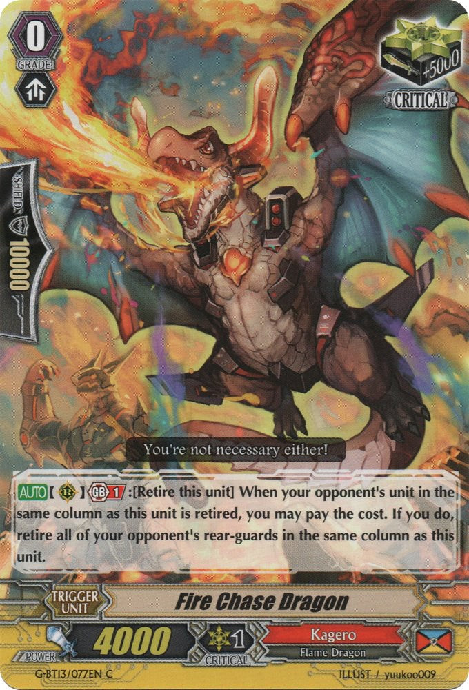 Image of Fire Chase Dragon (G-BT13/077EN) [Ultimate Stride]