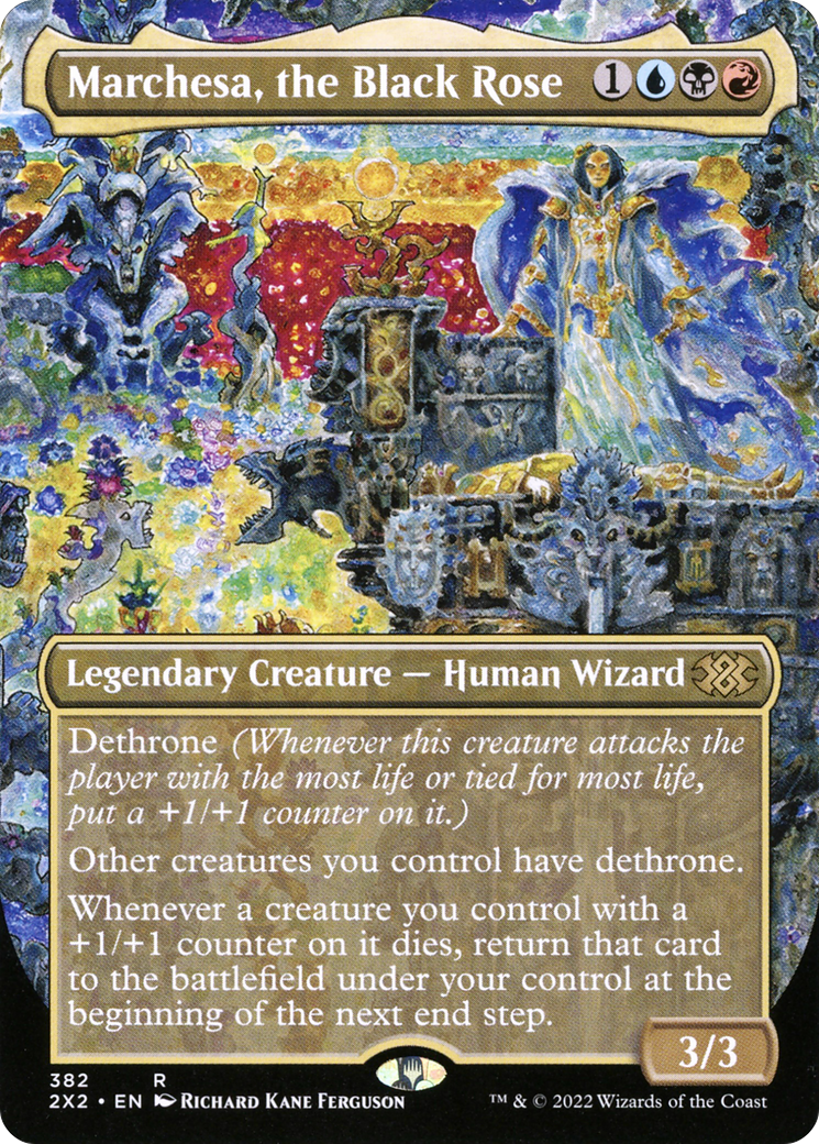 Image of Marchesa, the Black Rose (Borderless Alternate Art) [Double Masters 2022]