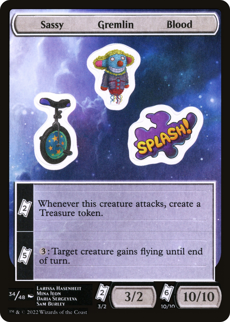 Image of Sassy Gremlin Blood [Unfinity Stickers]