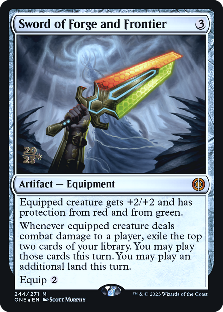 Image of Sword of Forge and Frontier [Phyrexia: All Will Be One Prerelease Promos]