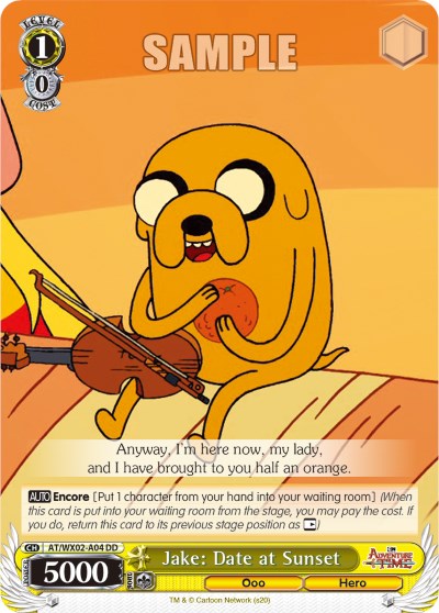 Image of Jake: Date at Sunset (AT/WX02-A04) (Promo) [Adventure Time]