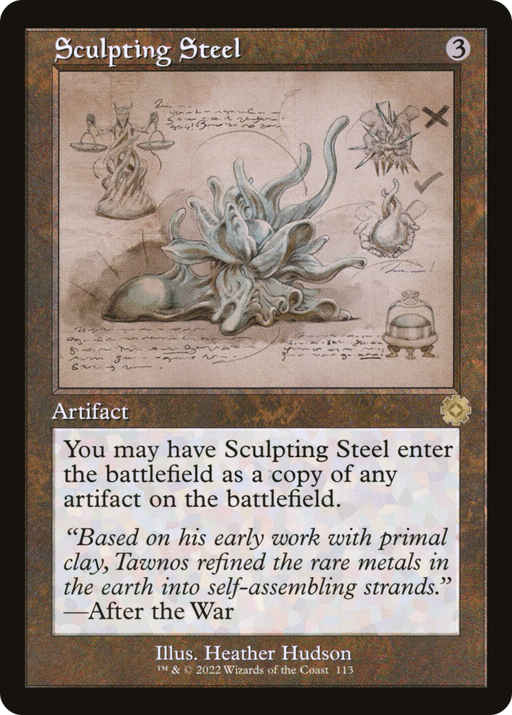 Image of Sculpting Steel (Retro Schematic) [The Brothers' War Retro Artifacts]