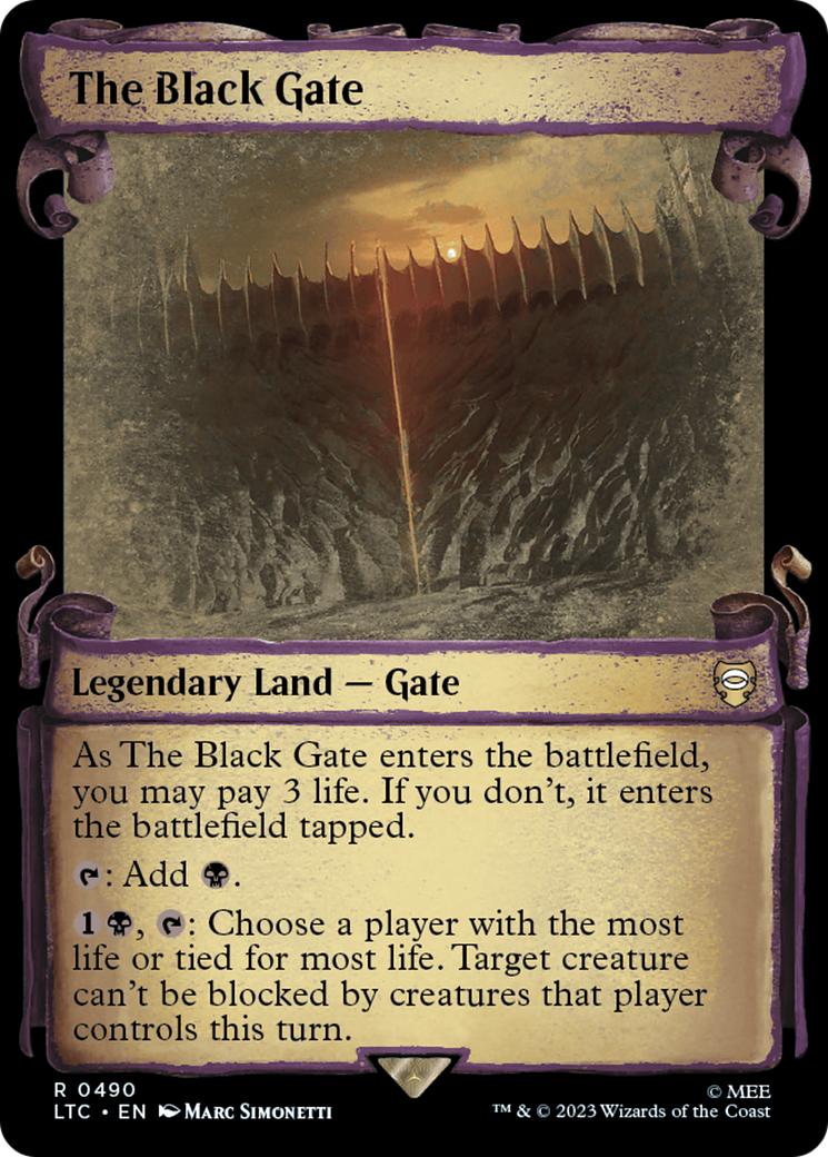 Image of The Black Gate [The Lord of the Rings: Tales of Middle-Earth Commander Showcase Scrolls]