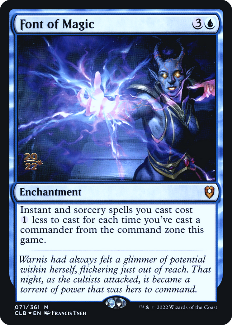 Image of Font of Magic [Commander Legends: Battle for Baldur's Gate Prerelease Promos]