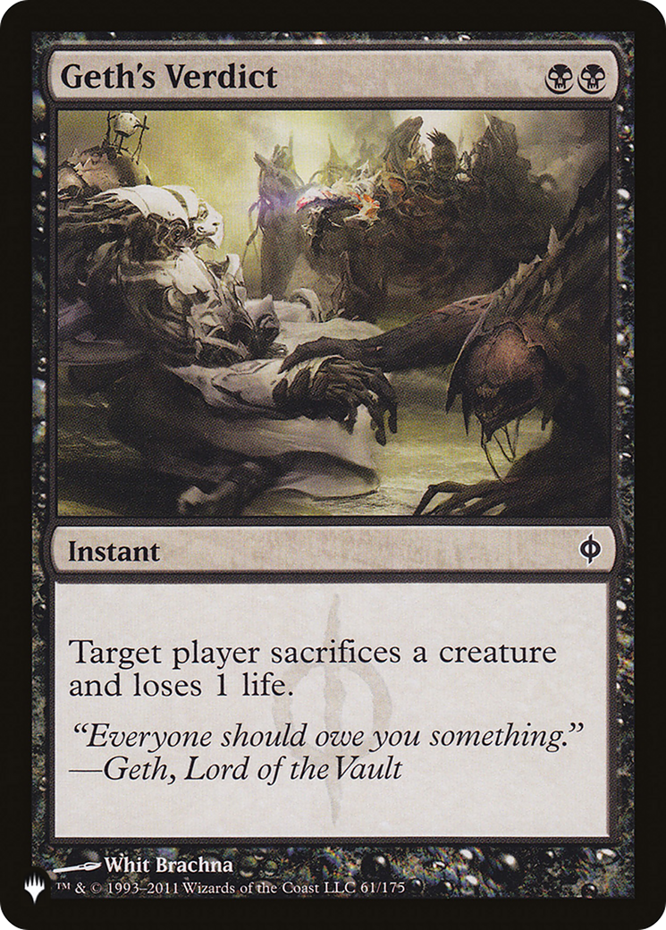 Image of Geth's Verdict [The List]