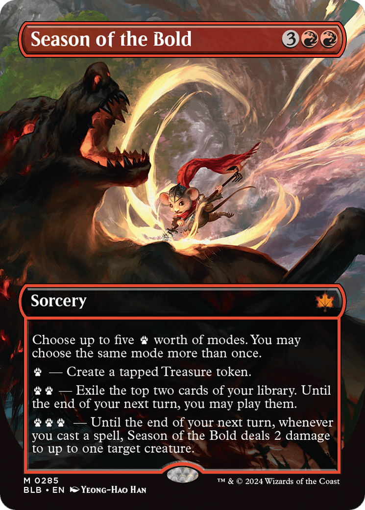 Image of Season of the Bold (Borderless) [Bloomburrow]