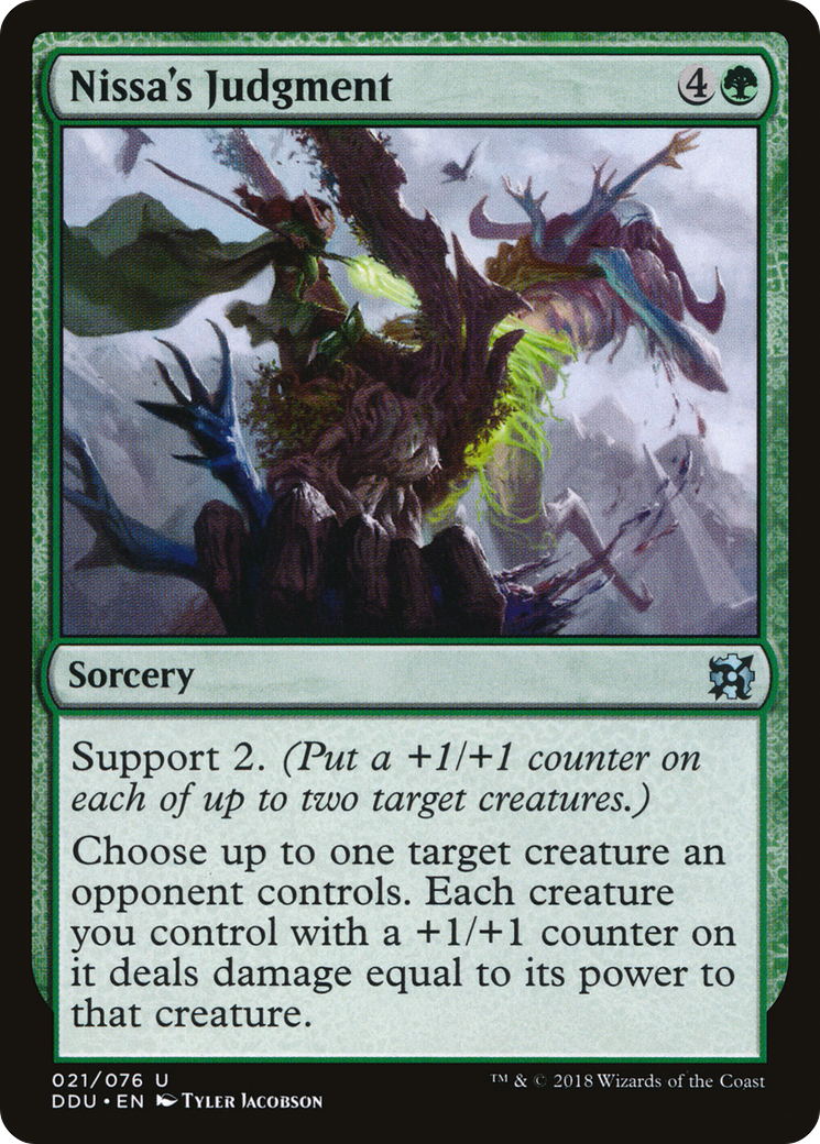 Image of Nissa's Judgment [Duel Decks: Elves vs. Inventors]
