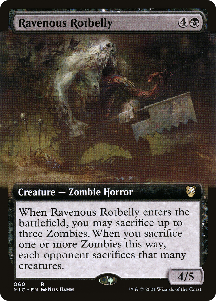 Image of Ravenous Rotbelly (Extended Art) [Innistrad: Midnight Hunt Commander]