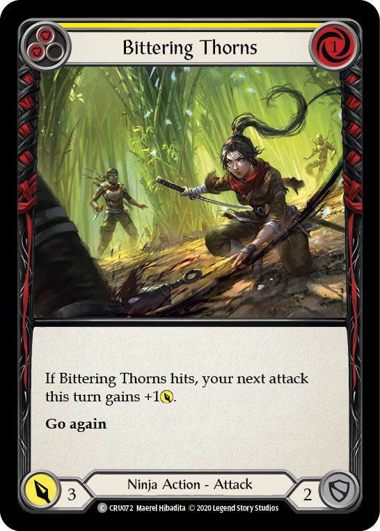 Image of Bittering Thorns [CRU072] (Crucible of War)  1st Edition Rainbow Foil