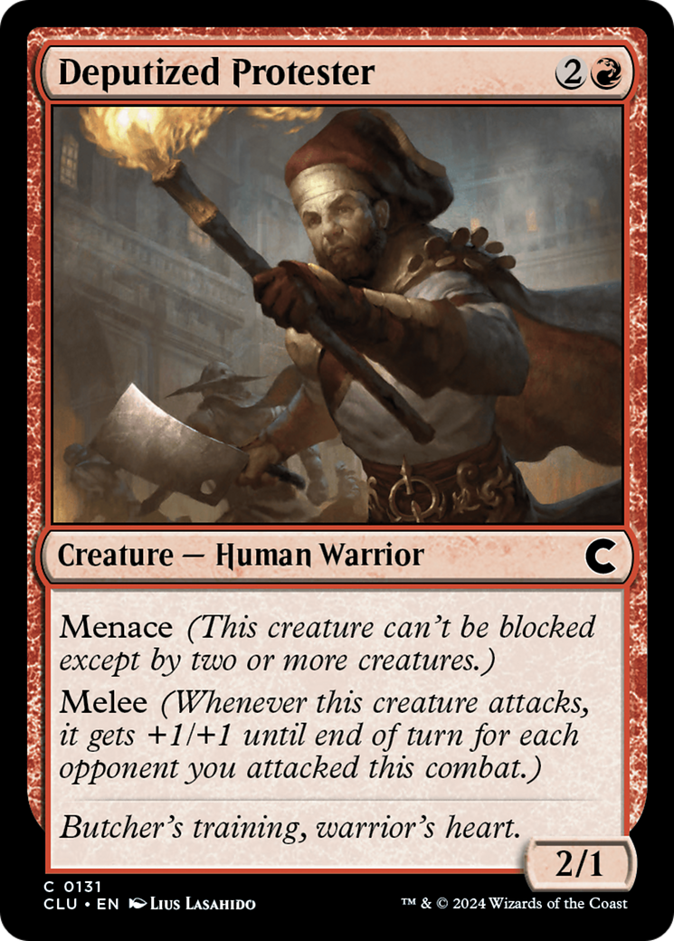 Image of Deputized Protester [Ravnica: Clue Edition]