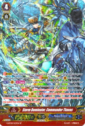 Image of Storm Dominator, Commander Thavas (G-BT09/S23EN) [Divine Dragon Caper]