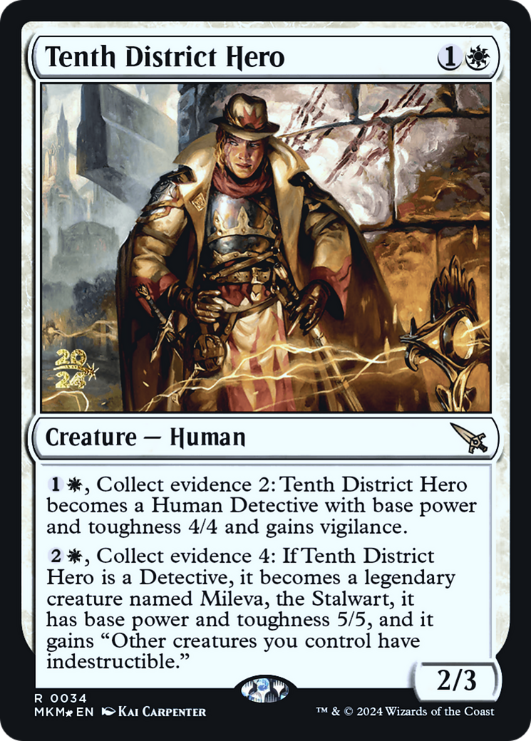 Image of Tenth District Hero [Murders at Karlov Manor Prerelease Promos]