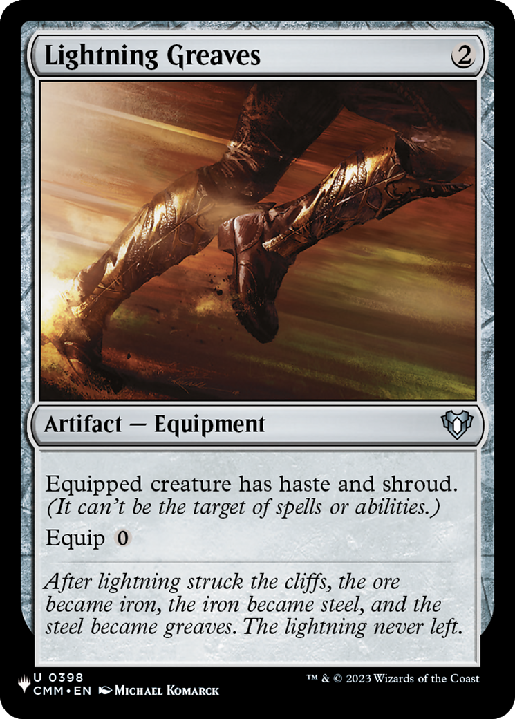 Image of Lightning Greaves (CMM) [The List]