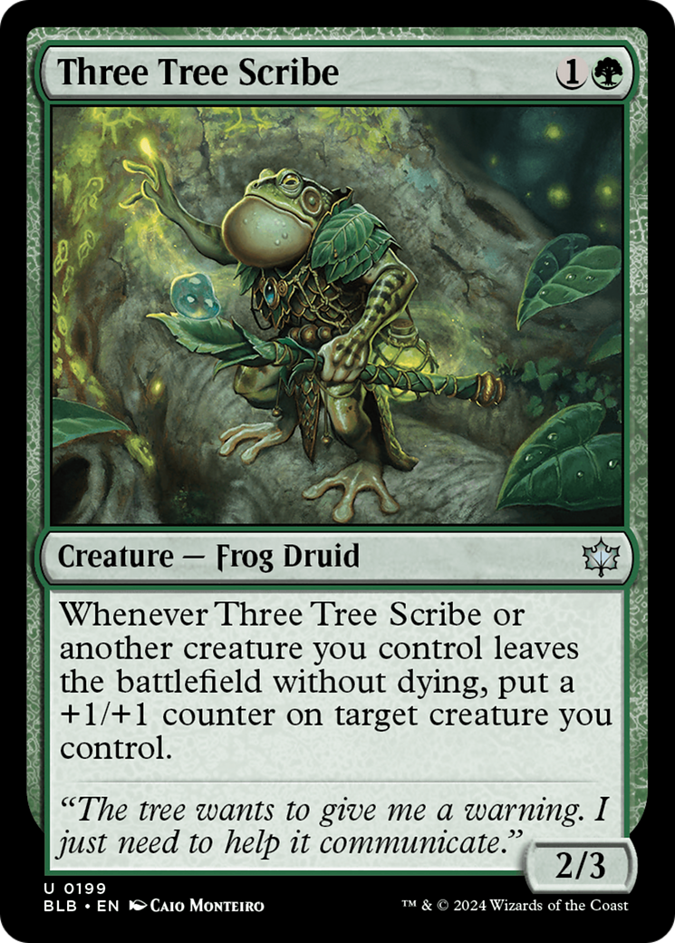Image of Three Tree Scribe [Bloomburrow]