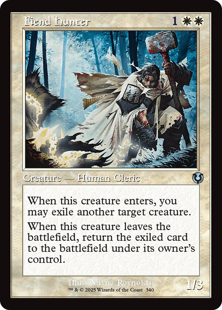 Image of Fiend Hunter (Retro Frame) [Innistrad Remastered]
