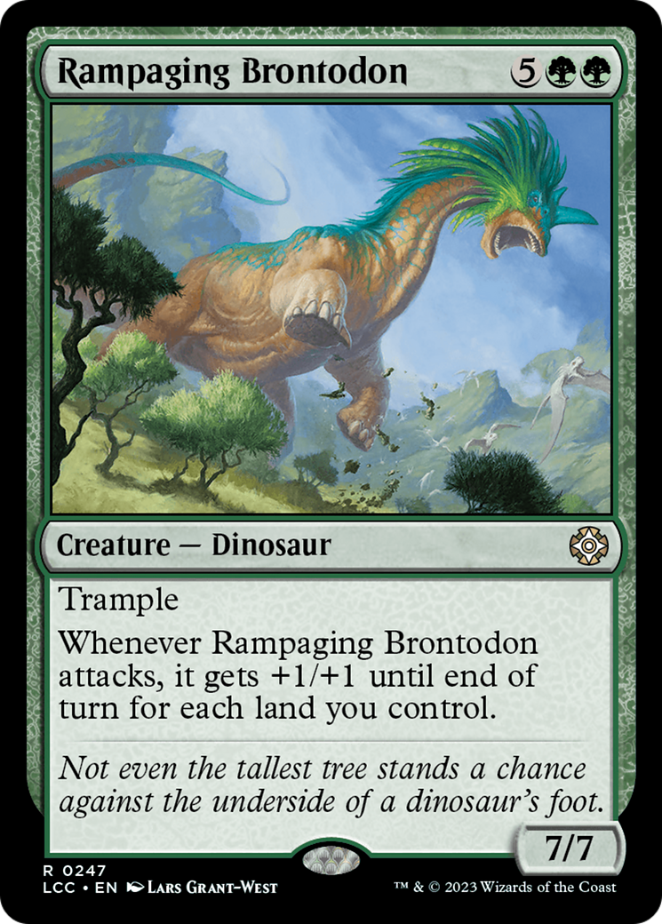 Image of Rampaging Brontodon [The Lost Caverns of Ixalan Commander]
