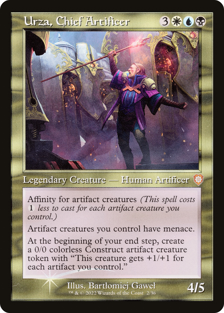 Image of Urza, Chief Artificer (002) (Retro) [The Brothers' War Commander]