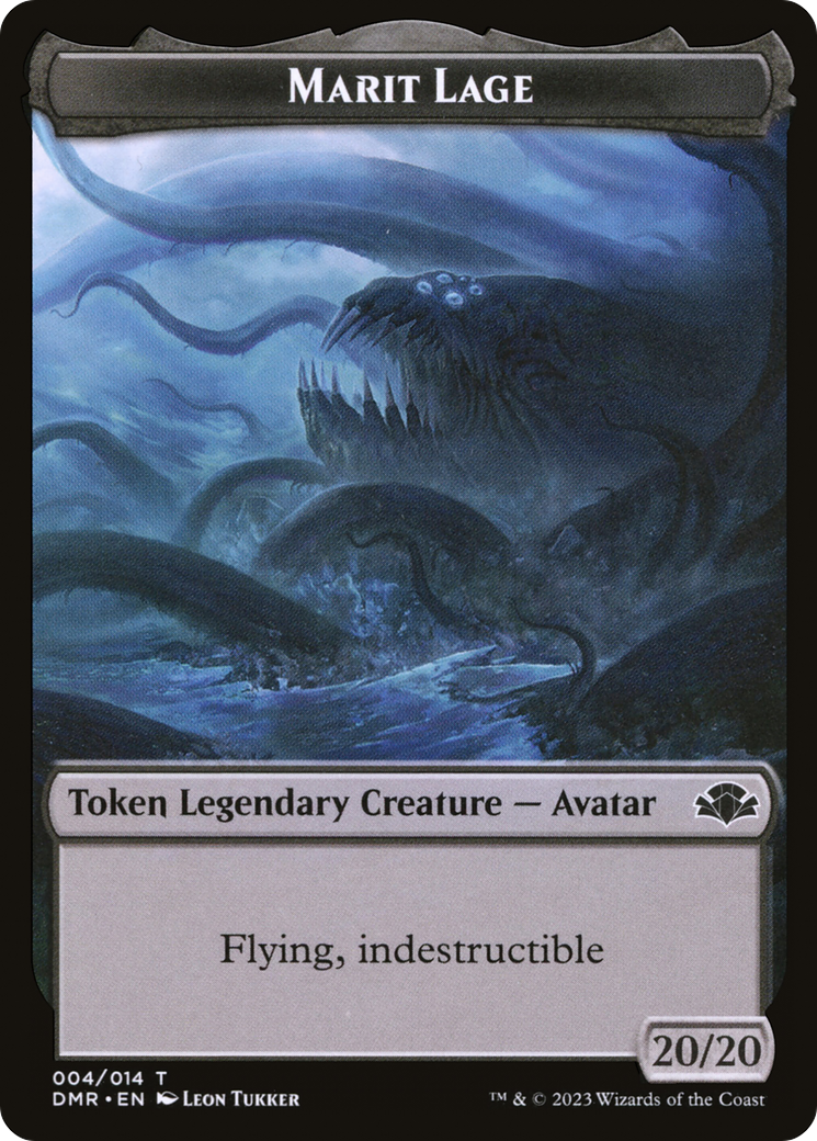 Image of Marit Lage Token [Dominaria Remastered Tokens]