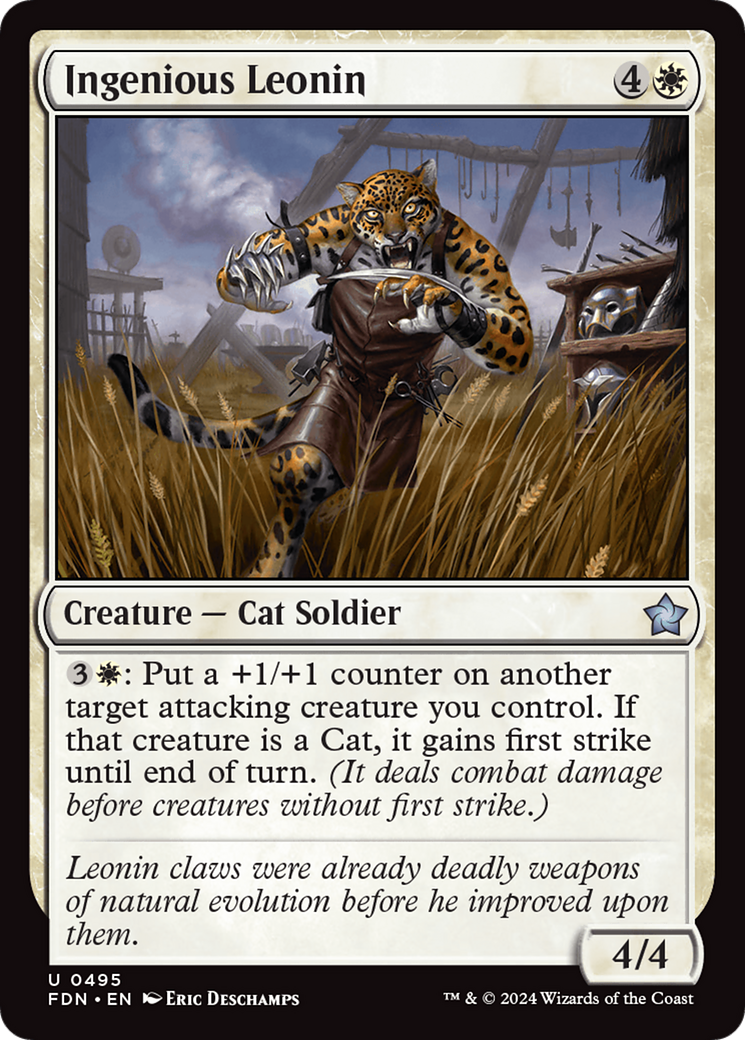 Image of Ingenious Leonin [Foundations]
