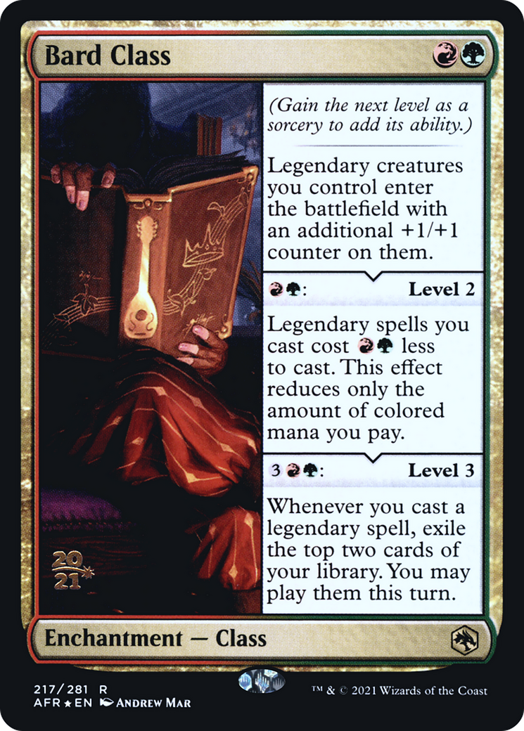 Image of Bard Class [Dungeons & Dragons: Adventures in the Forgotten Realms Prerelease Promos]