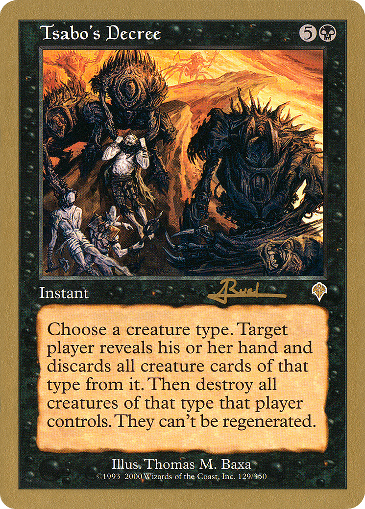 Image of Tsabo's Decree (Antoine Ruel) [World Championship Decks 2001]
