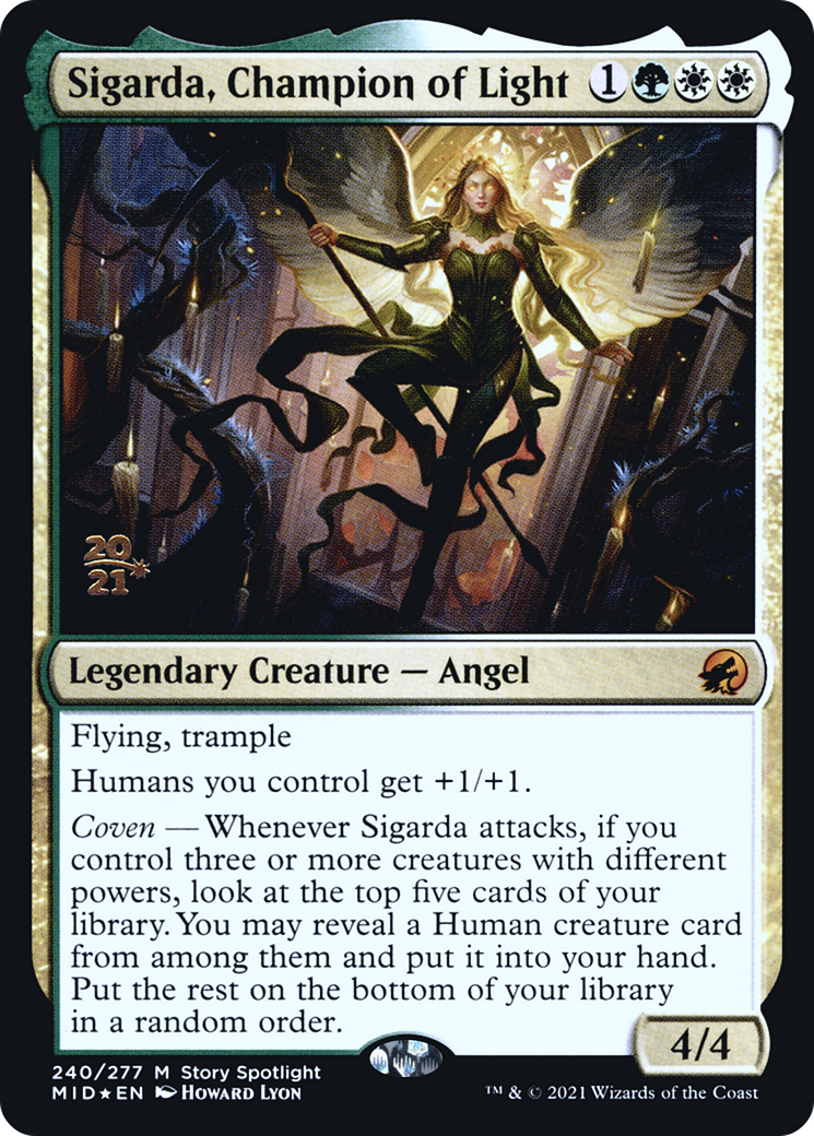 Image of Sigarda, Champion of Light [Innistrad: Midnight Hunt Prerelease Promos]