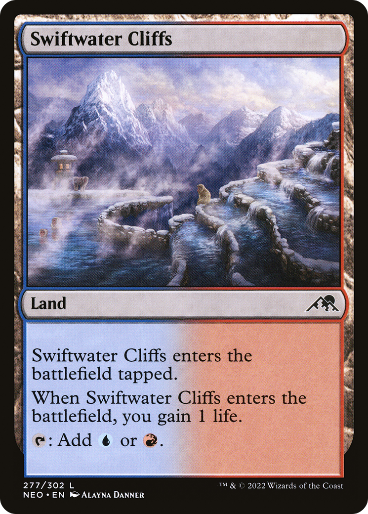 Image of Swiftwater Cliffs [Kamigawa: Neon Dynasty]