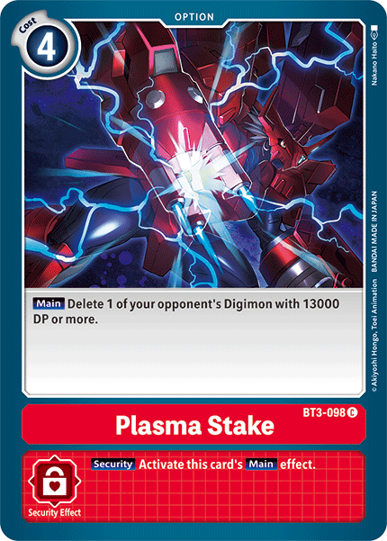 Image of Plasma Stake [BT3-098] [Release Special Booster Ver.1.5]