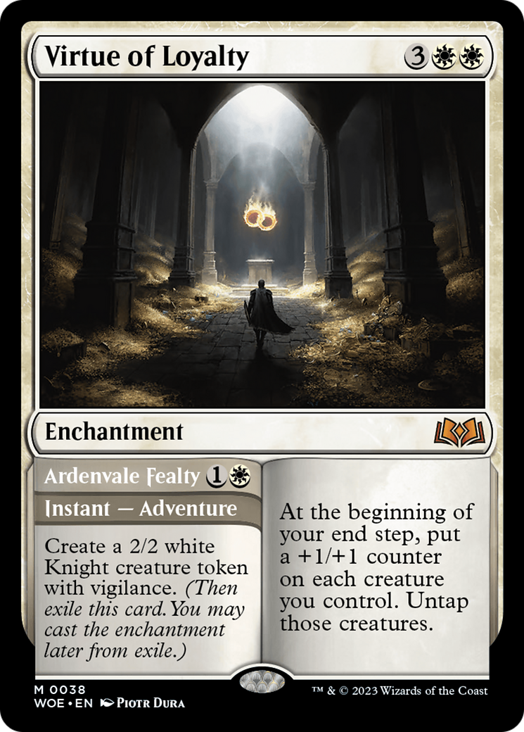 Image of Virtue of Loyalty // Ardvenvale Fealty [Wilds of Eldraine]