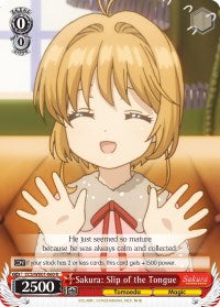 Image of Sakura: Slip of the Tongue (CCS/WX01-060 R) [Cardcaptor Sakura: Clear Card]