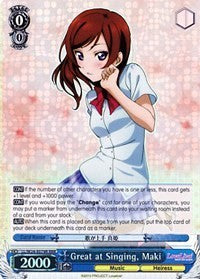 Image of Great at Singing, Maki (LL/W24-E079R RRR) [Love Live!]
