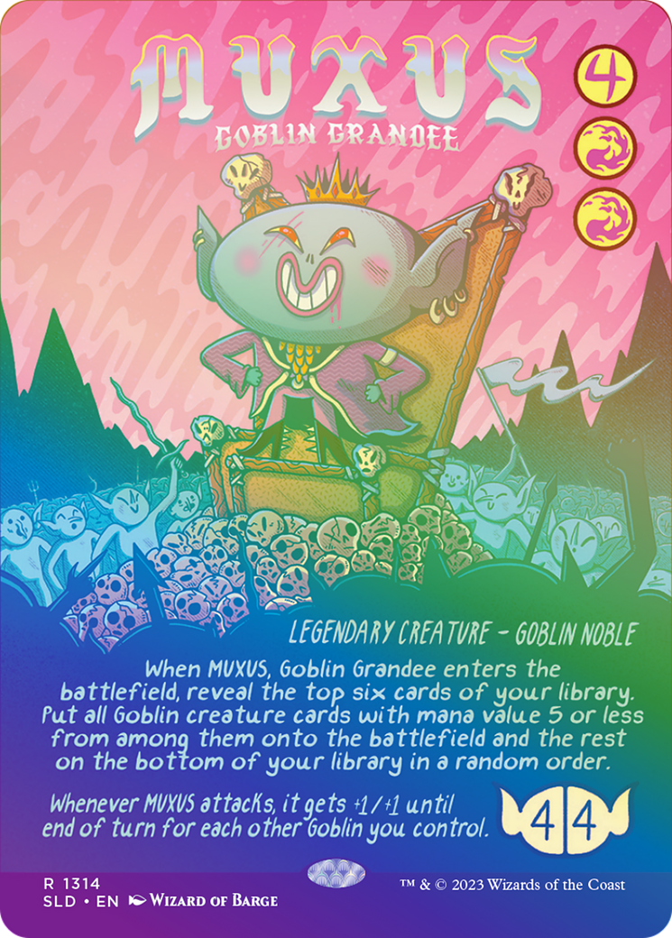 Image of Muxus, Goblin Grandee (Rainbow Foil) [Secret Lair Drop Series]