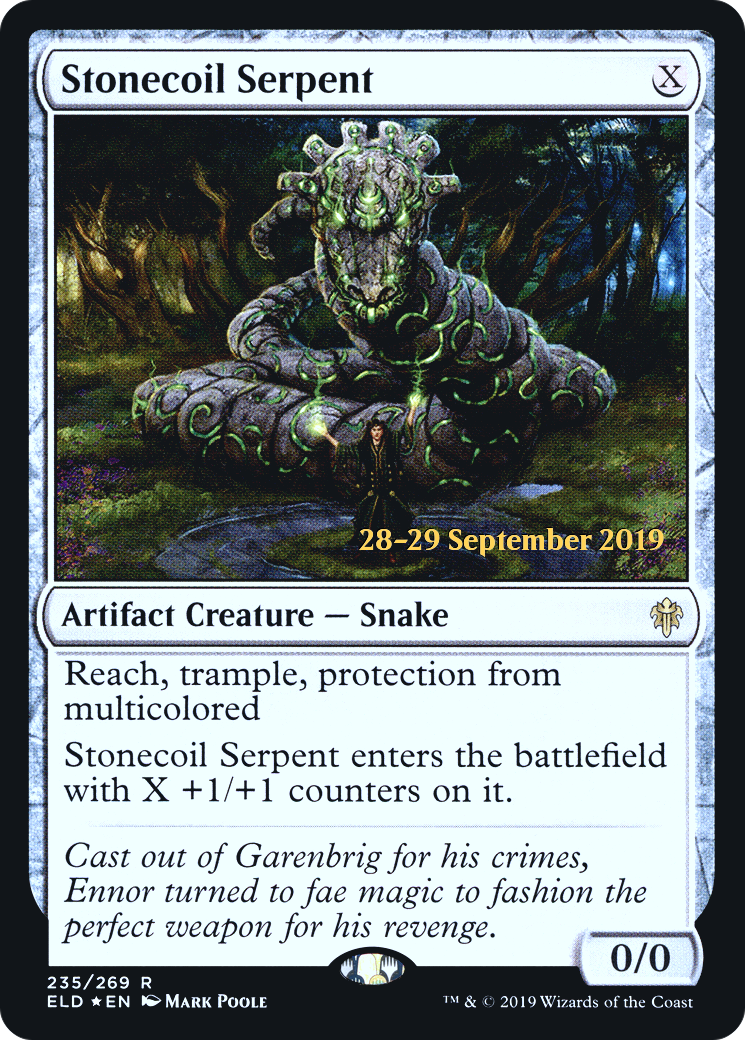 Image of Stonecoil Serpent [Throne of Eldraine Prerelease Promos]