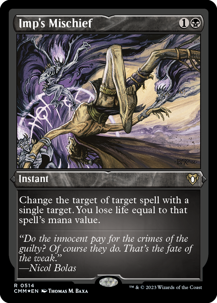 Image of Imp's Mischief (Foil Etched) [Commander Masters]