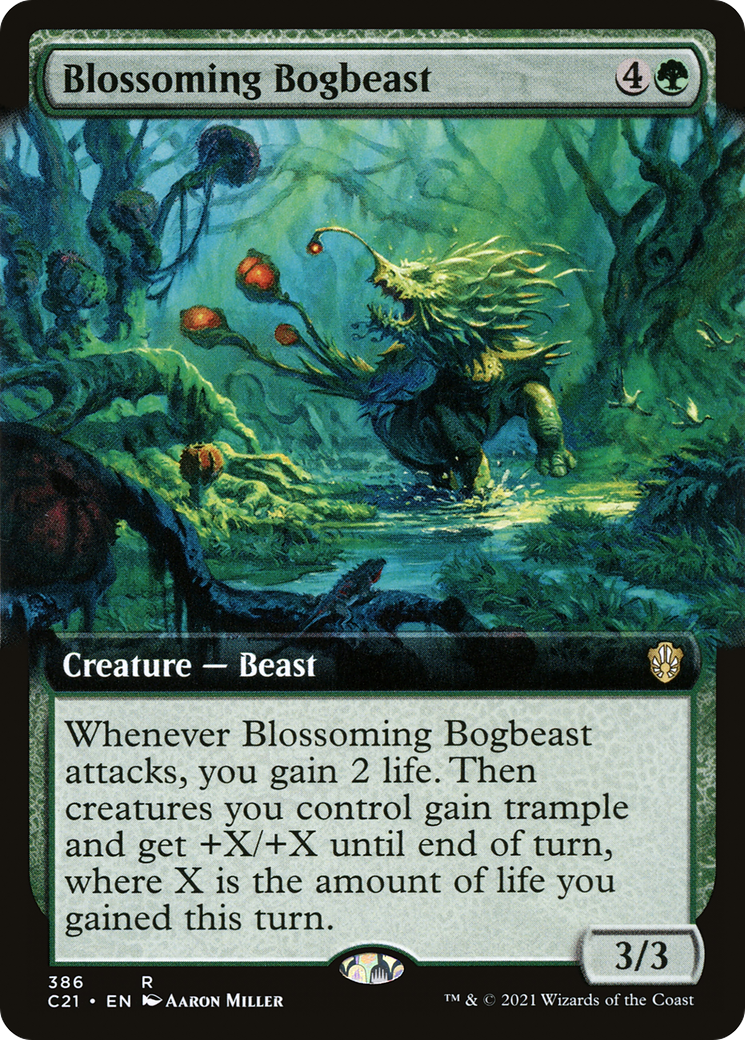 Image of Blossoming Bogbeast (Extended Art) [Commander 2021]
