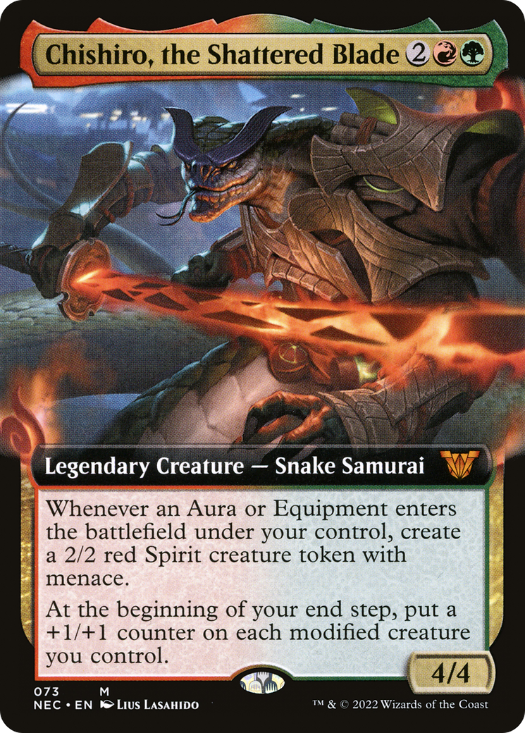 Image of Chishiro, the Shattered Blade (Extended Art) [Kamigawa: Neon Dynasty Commander]