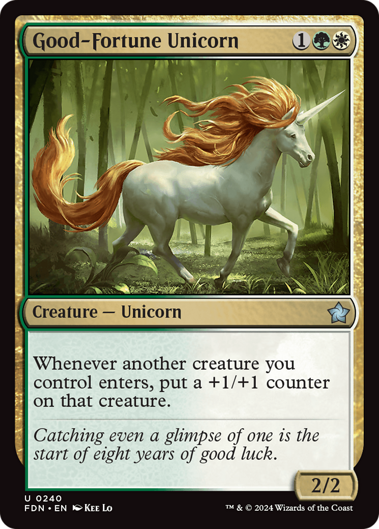 Image of Good-Fortune Unicorn [Foundations]