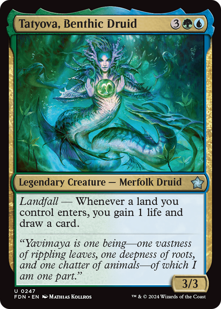 Image of Tatyova, Benthic Druid [Foundations]