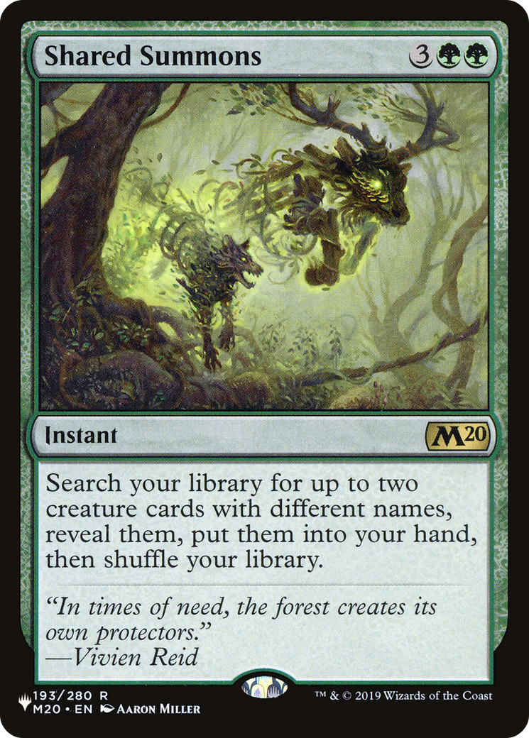 Image of Shared Summons [The List]