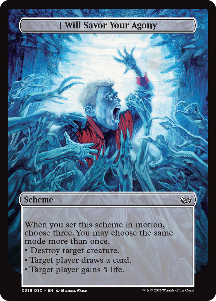 Image of I Will Savor Your Agony (Full Art) [Duskmourn: Archenemy]