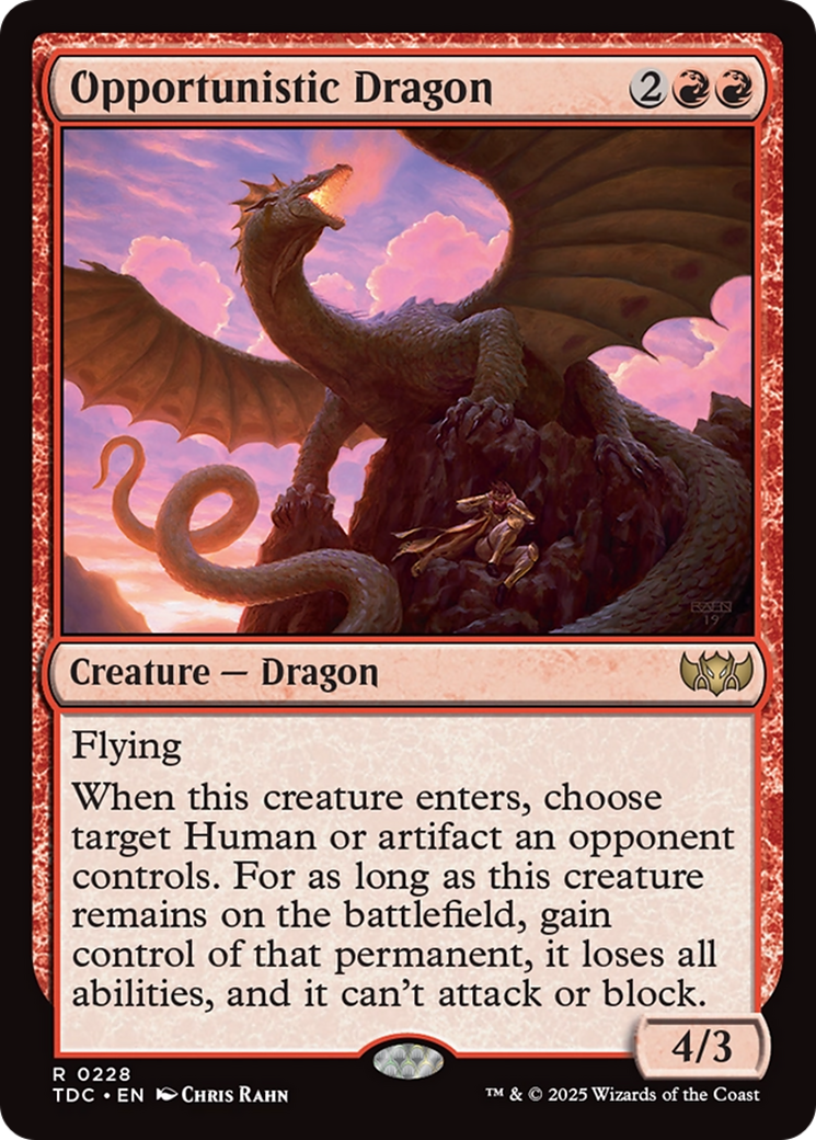 Image of Opportunistic Dragon [Tarkir: Dragonstorm Commander]
