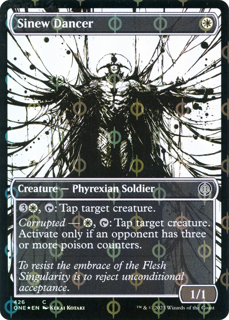 Image of Sinew Dancer (Showcase Ichor Step-and-Compleat Foil) [Phyrexia: All Will Be One]